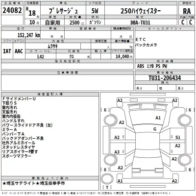 Nissan PRESAGE  с аукциона в Японии