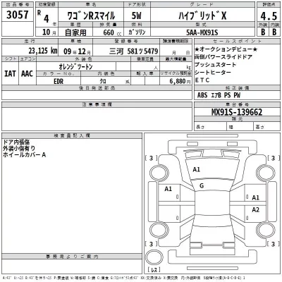 Suzuki WAGON R SMILE  с аукциона в Японии