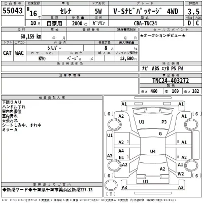 Nissan SERENA  с аукциона в Японии