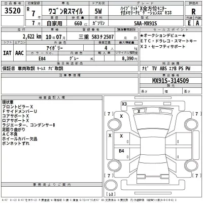 Suzuki WAGON R SMILE  с аукциона в Японии