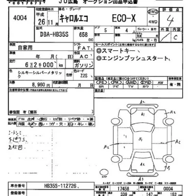 Mazda CAROL  с аукциона в Японии