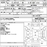 Toyota VELLFIRE лот № 6134 оценка 3.5  с аукциона в Японии 2