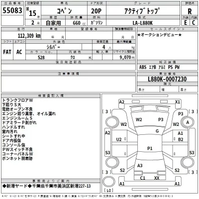 Daihatsu Copen  с аукциона в Японии
