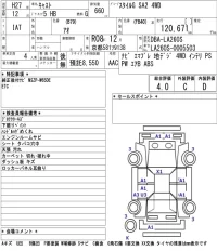 Daihatsu Cast лот № 3049 оценка 4  с аукциона в Японии 5