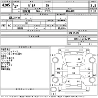 Honda VAMOS лот № 4205 оценка 3.5  с аукциона в Японии 2