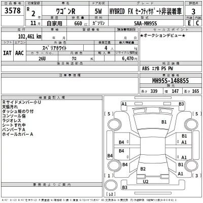 Suzuki WAGON R  с аукциона в Японии