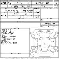 Suzuki JIMNY лот № 4244 оценка 3  с аукциона в Японии 2