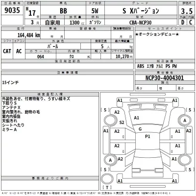 Toyota BB  с аукциона в Японии