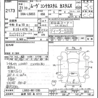Daihatsu MOVE CONTE лот № 2173 оценка 3.5  с аукциона в Японии 2