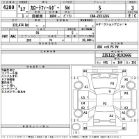Toyota COROLLA FIELDER лот № 4280 оценка 3  с аукциона в Японии 2