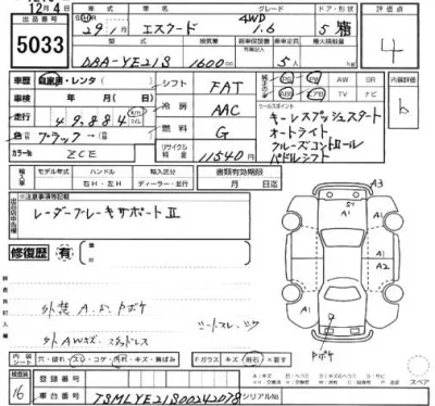 Suzuki ESCUDO  с аукциона в Японии