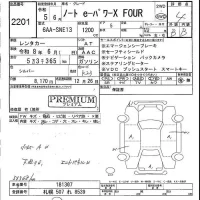 Nissan NOTE лот № 2201 оценка 4  с аукциона в Японии 5