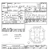 Honda N ONE лот № 3033 оценка R  с аукциона в Японии 7
