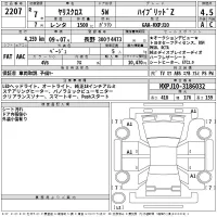 Toyota YARIS CROSS лот № 2207 оценка 4.5  с аукциона в Японии 2