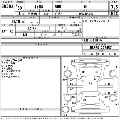 Mazda CAROL  с аукциона в Японии