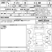 Toyota VOXY лот № 2087 оценка 4  с аукциона в Японии 2