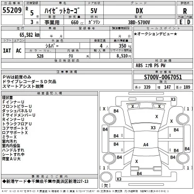 Daihatsu HIJET VAN  с аукциона в Японии