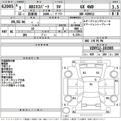 Nissan AD  с аукциона в Японии
