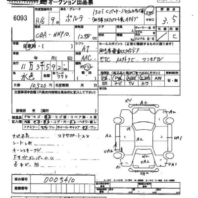 Toyota PORTE  с аукциона в Японии