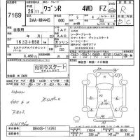 Suzuki WAGON R лот № 7169 оценка R  с аукциона в Японии 4