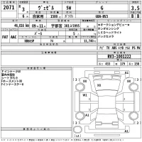 Honda VEZEL лот № 2071 оценка 3.5  с аукциона в Японии 2