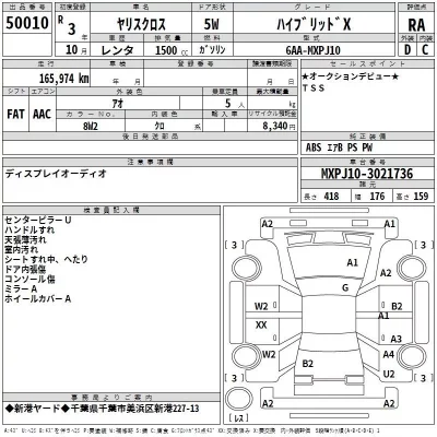 Toyota YARIS CROSS  с аукциона в Японии