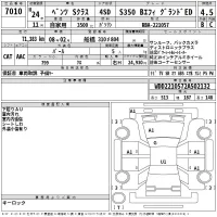 Mercedes-Benz S CLASS лот № 7010 оценка 4.5  с аукциона в Японии 2