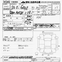 Volkswagen GOLF VARIANT лот № 30450 оценка 3.5  с аукциона в Японии 9