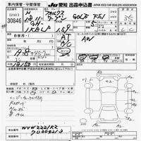Volkswagen GOLF лот № 30846 оценка 3.5  с аукциона в Японии 9