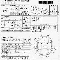 Toyota WISH лот № 8217 оценка R  с аукциона в Японии 7