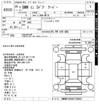 BMW MINI лот № 43035 оценка 3  с аукциона в Японии 10