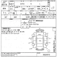 Subaru STELLA лот № 80114 оценка 3.5  с аукциона в Японии 10