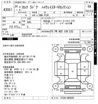 Nissan SERENA лот № 43051 оценка RA  с аукциона в Японии 10