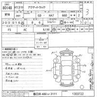 Honda ACTY TRUCK лот № 80148 оценка 3  с аукциона в Японии 8