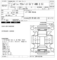 Subaru LEGACY OUTBACK лот № 2127 оценка 3.5  с аукциона в Японии 6