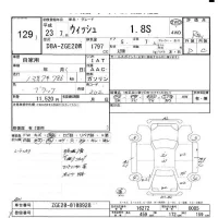 Toyota WISH лот № 129 оценка R  с аукциона в Японии 6