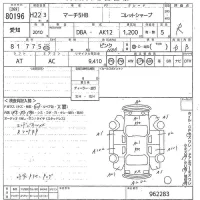 Nissan MARCH лот № 80196 оценка R  с аукциона в Японии 10