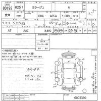 Mitsubishi MIRAGE лот № 80192 оценка 3.5  с аукциона в Японии 10