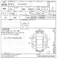 Mercedes-Benz A CLASS лот № 80198 оценка R  с аукциона в Японии 10