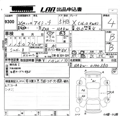 Mitsubishi I-MIEV  с аукциона в Японии