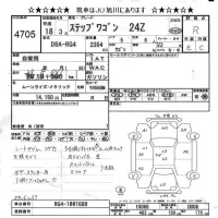 Honda STEP WAGON лот № 4705 оценка R  с аукциона в Японии 11