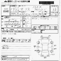 Toyota AURIS лот № 8540 оценка 3.5  с аукциона в Японии 7