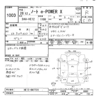 Nissan NOTE лот № 1003 оценка R  с аукциона в Японии 10
