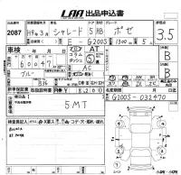 Daihatsu Charade лот № 2087 оценка 3.5  с аукциона в Японии 5