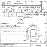 Toyota AVENSIS WAGON лот № 70001 оценка 3.5  с аукциона в Японии 10
