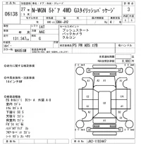 Honda N WGN лот № 6138 оценка 3  с аукциона в Японии 5