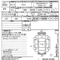 Mazda CX-3 лот № 70020 оценка 3.5  с аукциона в Японии 10