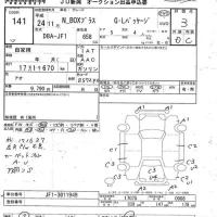 Honda N BOX PLUS лот № 141 оценка 3  с аукциона в Японии 7