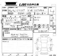Daihatsu MIRA лот № 2195 оценка 4  с аукциона в Японии 5