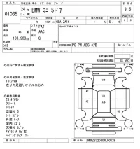 BMW MINI лот № 1035 оценка 3.5  с аукциона в Японии 5